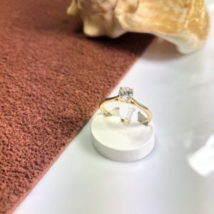Anel Solitario Zirconia