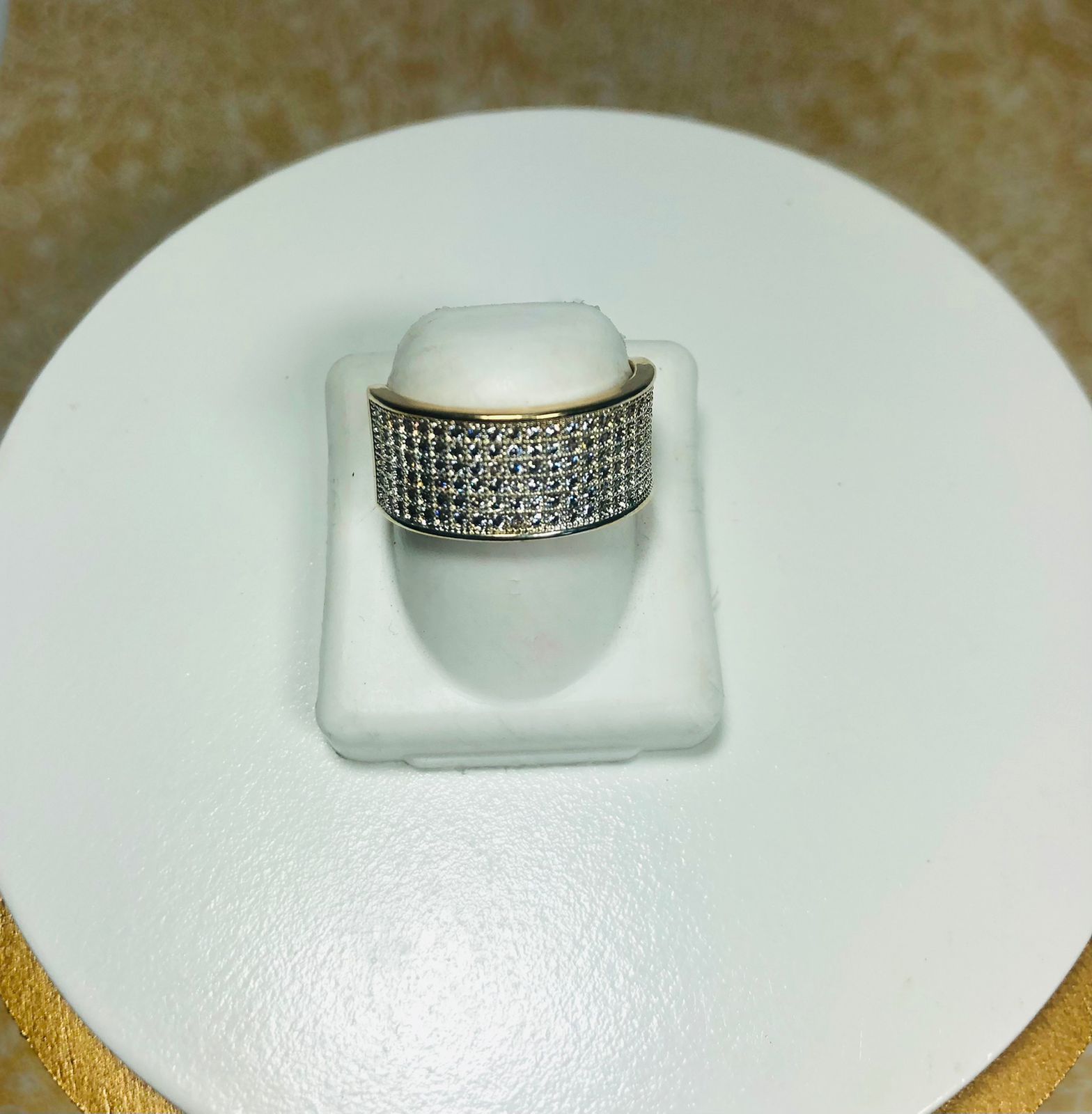 Anel Pave Zirconias Semijoia - Imagem 2