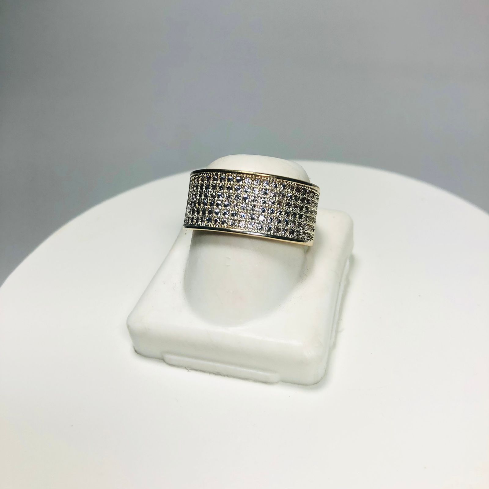 Anel Pave Zirconias Semijoia - Imagem 3